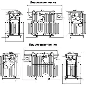 Фото чертежа ТМЗ 630/10/0,4 Фото чертежа ТМЗ 630/10/0,4